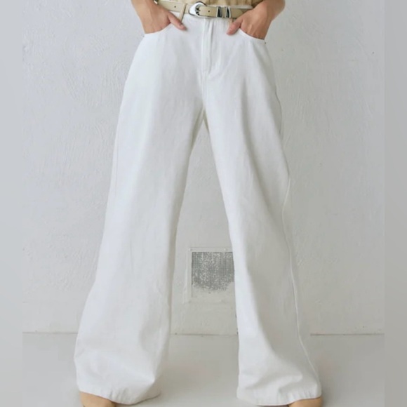 Vrg grl Women's White Wide-Leg Jeans - Picture 3 of 14